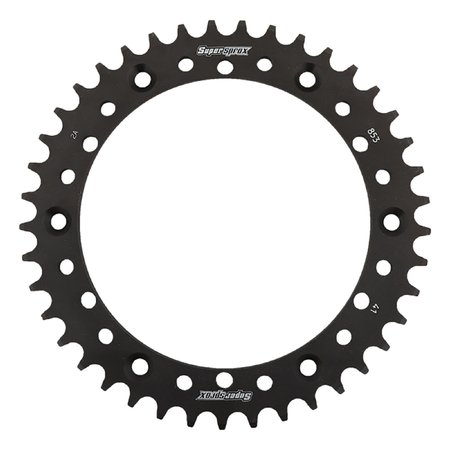 SUPERSPROX Steel Sprocket Black 41T- for Yamaha WR200 92 RFE-853-41-BLK